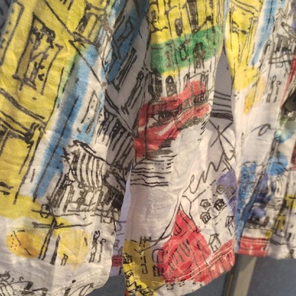 Ali Miles Multicolor City Abstract Shirt - Picture 14 of 16